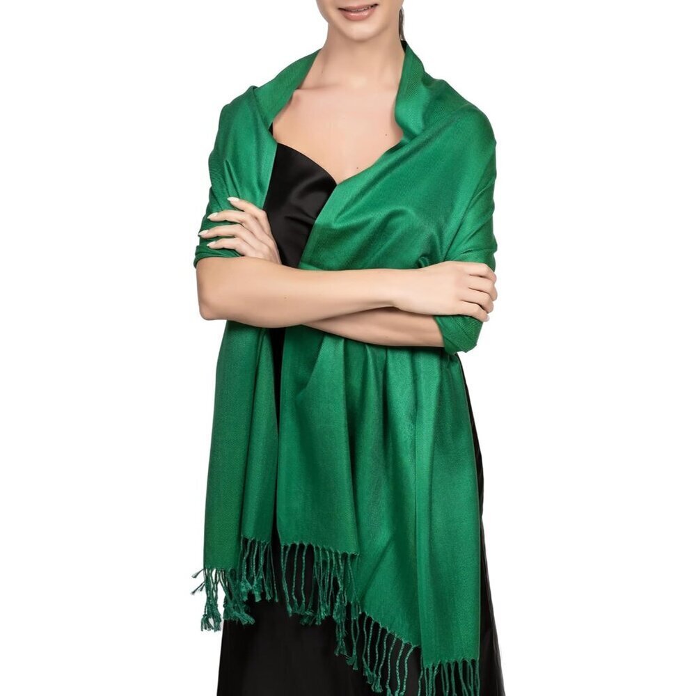 Silky Pashmina Scarf for Women Elegant Wrap for Evening Weddings Casual